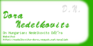 dora nedelkovits business card